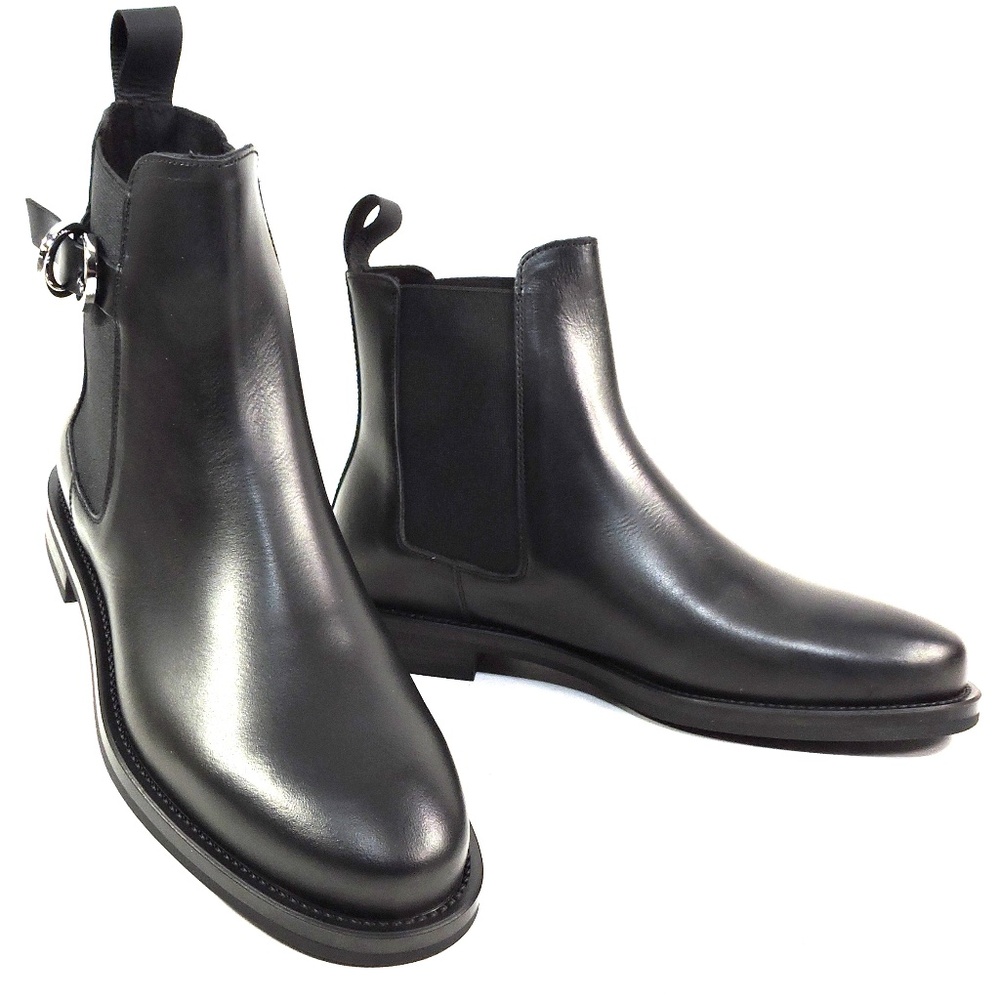 FRAU 🇮🇹 WOMEN' S BLACK SOFT LEATHER COMFORT WINTER CHELSEA FASHION BOOTIES